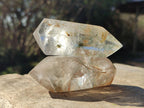 Polished Quartz Double Terminated Crystals with Inclusions x 12 From Madagascar - Toprock Gemstones and Minerals 
