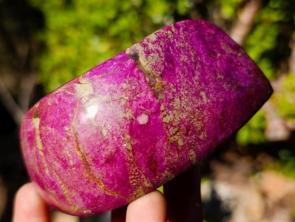 Polished Stichtite Free Forms x 4 From Barberton, South Africa - Toprock Gemstones and Minerals 