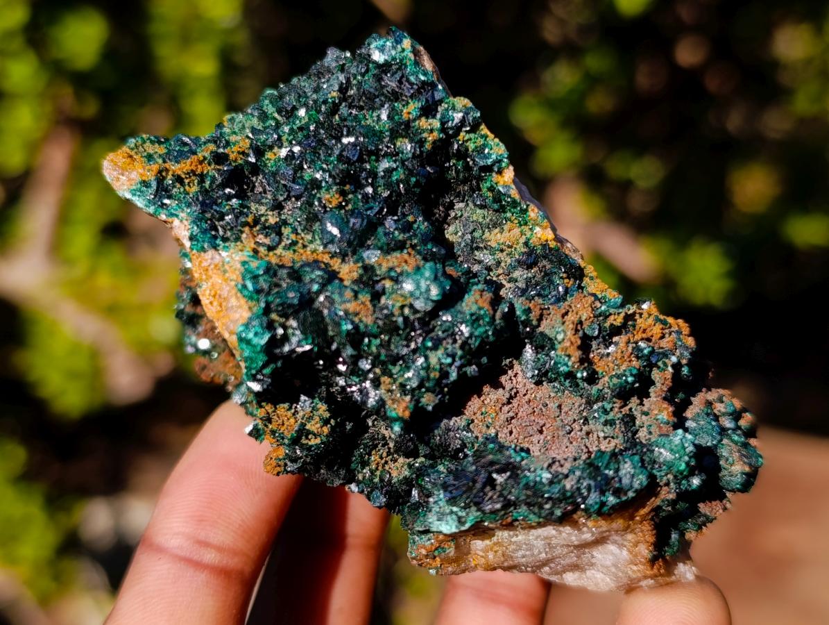 Natural Crystalline Malachite Specimens x 4 From Tenke Fungurume, Congo - Toprock Gemstones and Minerals 