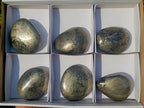 Polished Basalt Pharaoh Stone Galets x 6 From Iron Duke Mine, Zimbabwe - Toprock Gemstones and Minerals 