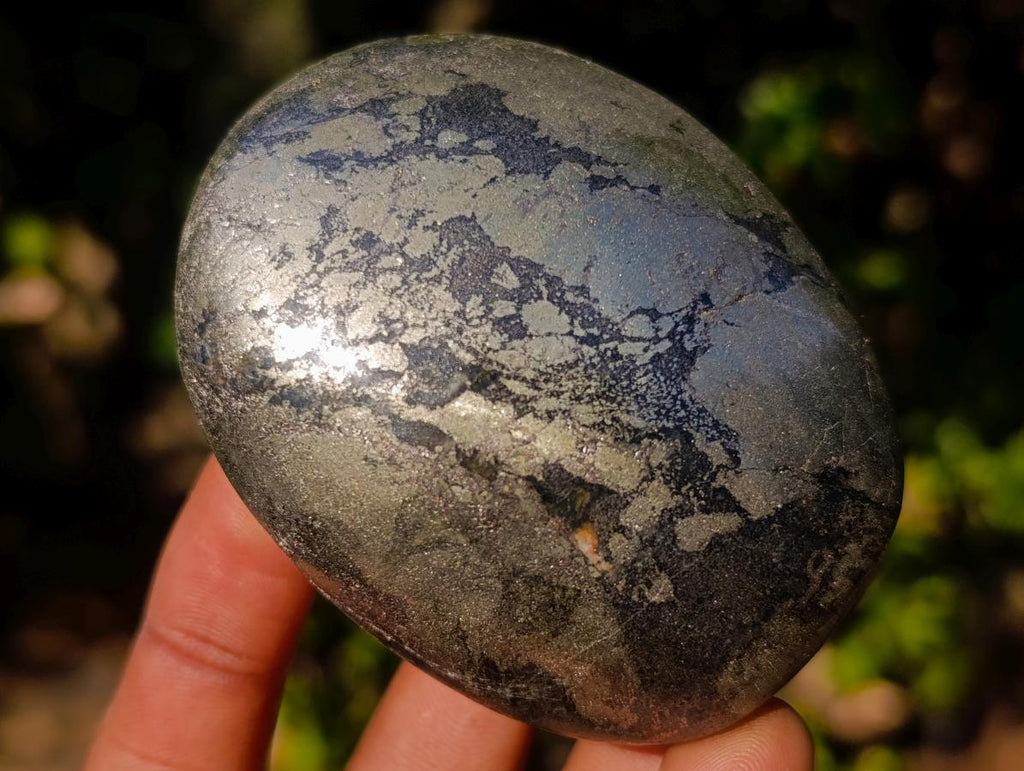 Polished Basalt Pharaoh Stone Galets x 6 From Iron Duke Mine, Zimbabwe - Toprock Gemstones and Minerals 