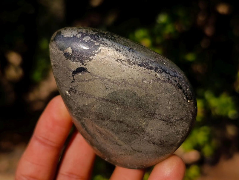 Polished Basalt Pharaoh Stone Galets x 6 From Iron Duke Mine, Zimbabwe - Toprock Gemstones and Minerals 