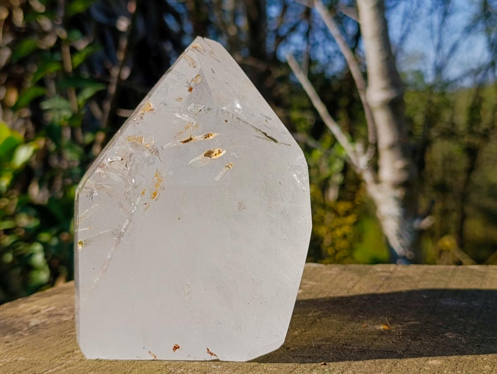 Polished Large Quartz Crystal with Inclusions x 1 From Madagascar - Toprock Gemstones and Minerals 