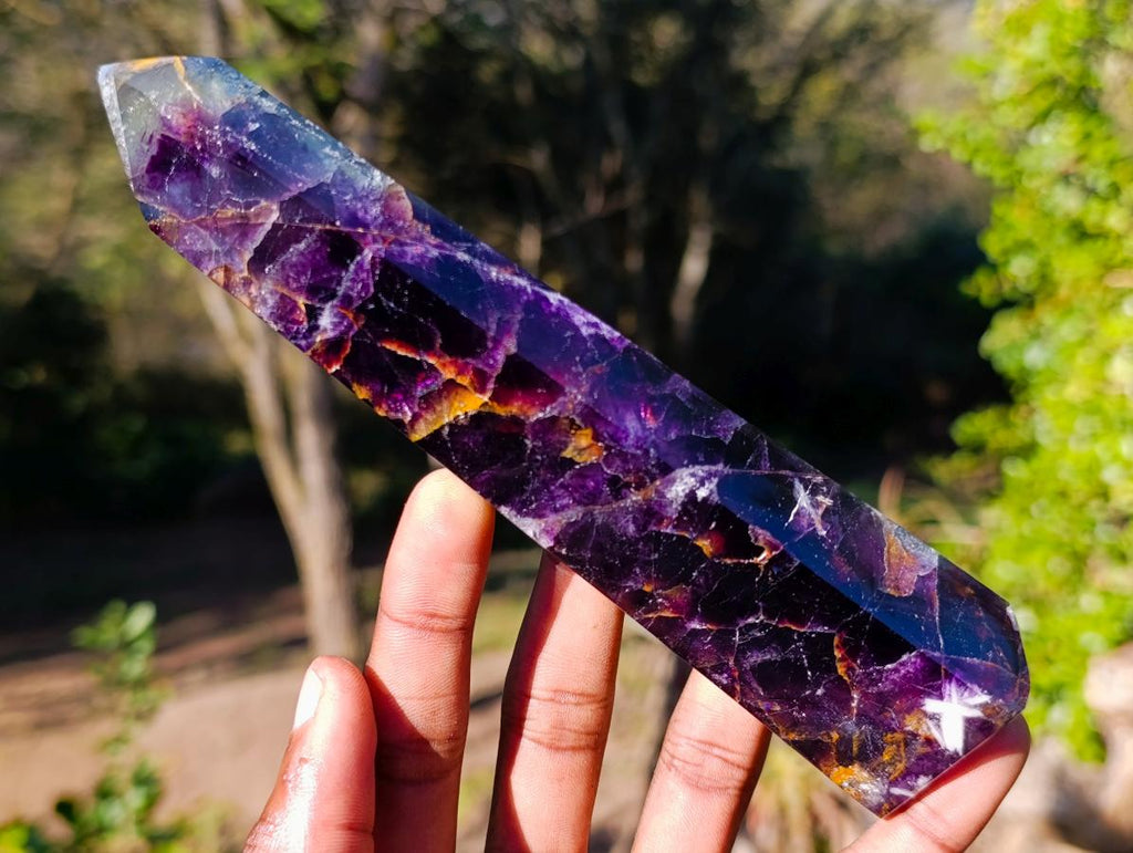 Polished Watermelon Fluorite Display Crystals x 4 From Uis, Namibia - Toprock Gemstones and Minerals 