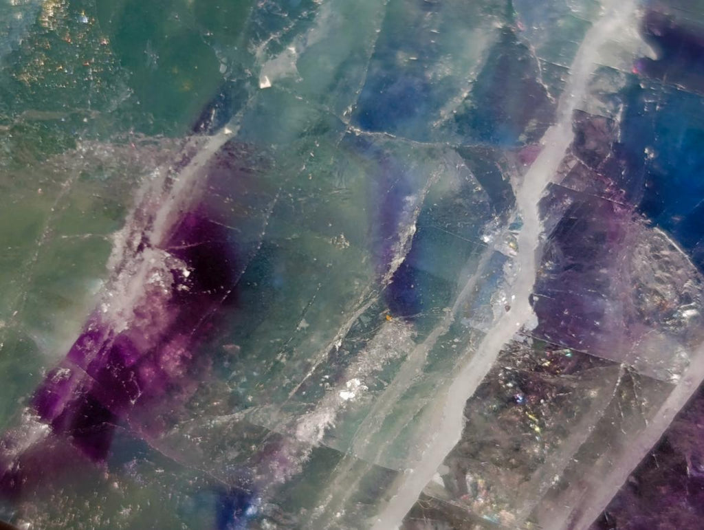 Polished Watermelon Fluorite Display Crystals x 4 From Uis, Namibia - Toprock Gemstones and Minerals 