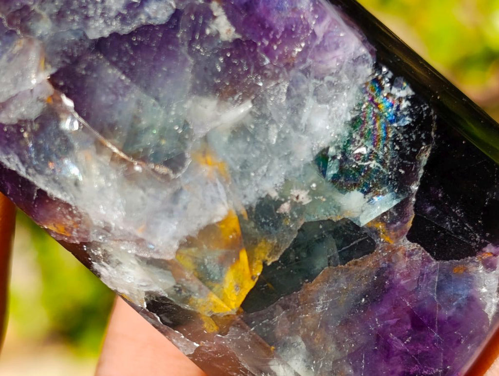 Polished Watermelon Fluorite Display Crystals x 4 From Uis, Namibia - Toprock Gemstones and Minerals 