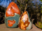Polished Polychrome Jasper Standing Display Pieces and Spheres x 6 From NW Coast, Madagascar - Toprock Gemstones and Minerals 