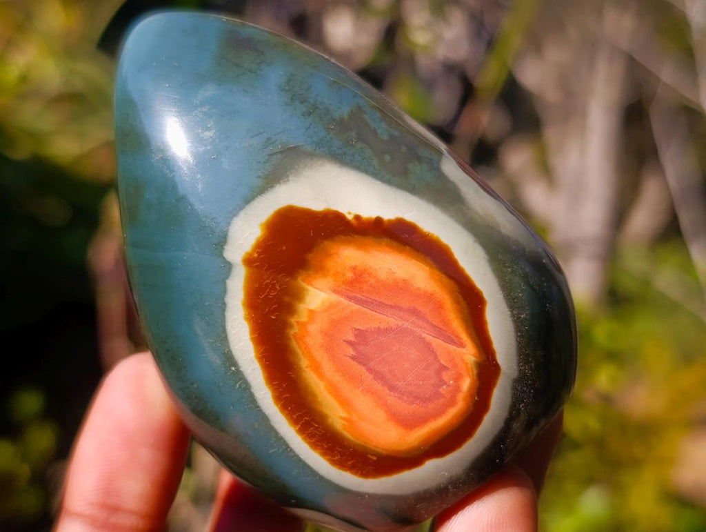 Polished Polychrome Jasper Standing Display Pieces and Spheres x 6 From NW Coast, Madagascar - Toprock Gemstones and Minerals 