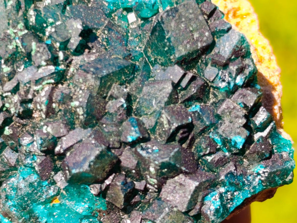 Natural Dioptase on Dolomite Specimens x 6 From Likasi, Congo - Toprock Gemstones and Minerals 