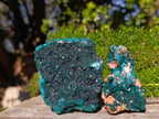 Natural Dioptase on Dolomite Specimens x 6 From Likasi, Congo - Toprock Gemstones and Minerals 