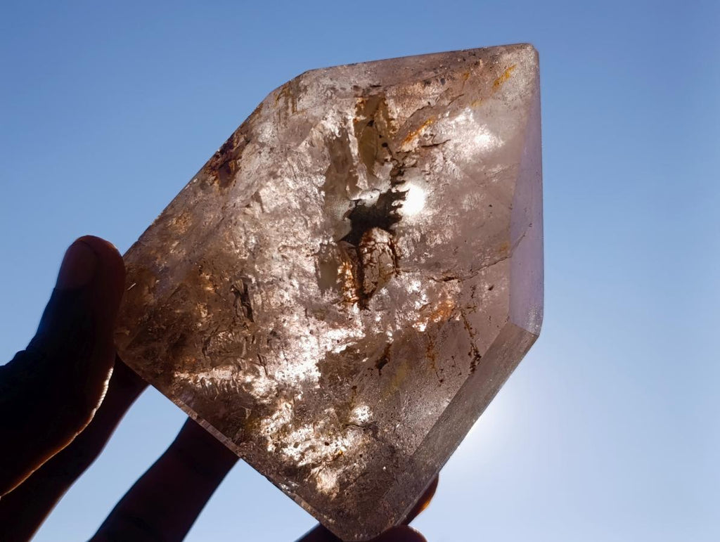 Polished Smokey Amethyst Quartz Crystals x 2 From Madagascar - Toprock Gemstones and Minerals 
