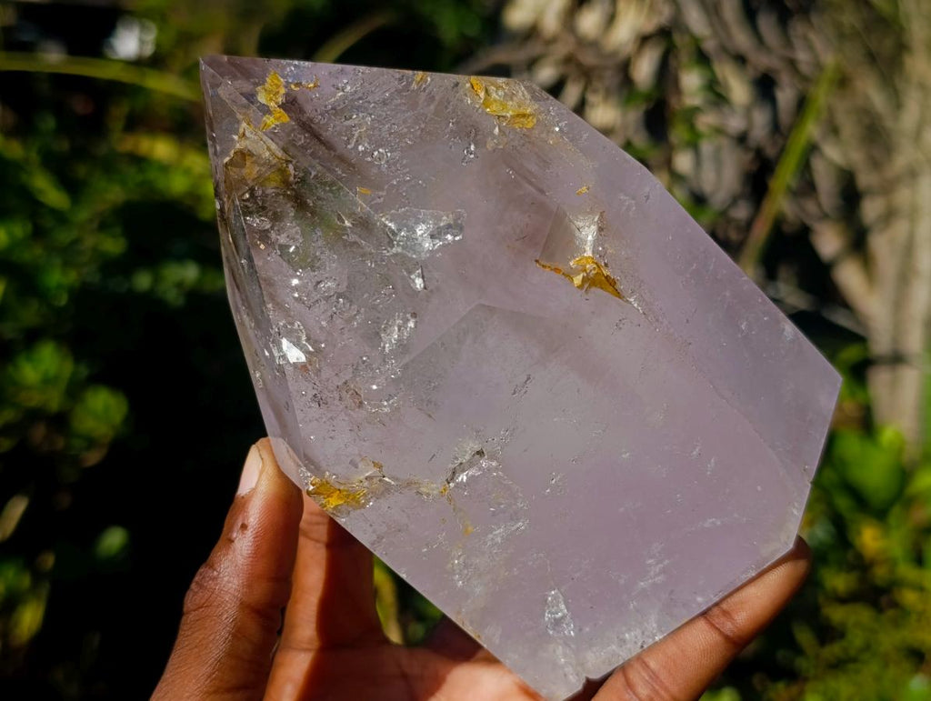 Polished Smokey Amethyst Quartz Crystals x 2 From Madagascar - Toprock Gemstones and Minerals 