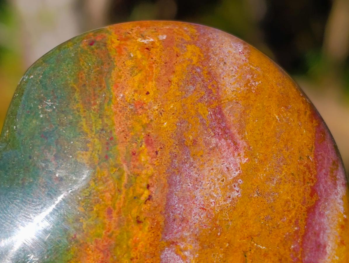 Polished Ocean Jasper Hearts x 6 From Northwest Coast, Madagascar - Toprock Gemstones and Minerals 
