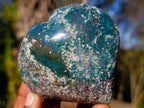 Polished Ocean Jasper Hearts x 6 From Northwest Coast, Madagascar - Toprock Gemstones and Minerals 