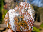 Polished Ocean Jasper Hearts x 6 From Northwest Coast, Madagascar - Toprock Gemstones and Minerals 