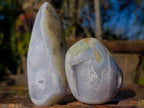 Polished Blue Lace Agate Standing Display Pieces and Free Forms x 6 From Nsanje, Malawi - Toprock Gemstones and Minerals 