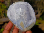 Polished Blue Lace Agate Standing Display Pieces and Free Forms x 6 From Nsanje, Malawi - Toprock Gemstones and Minerals 