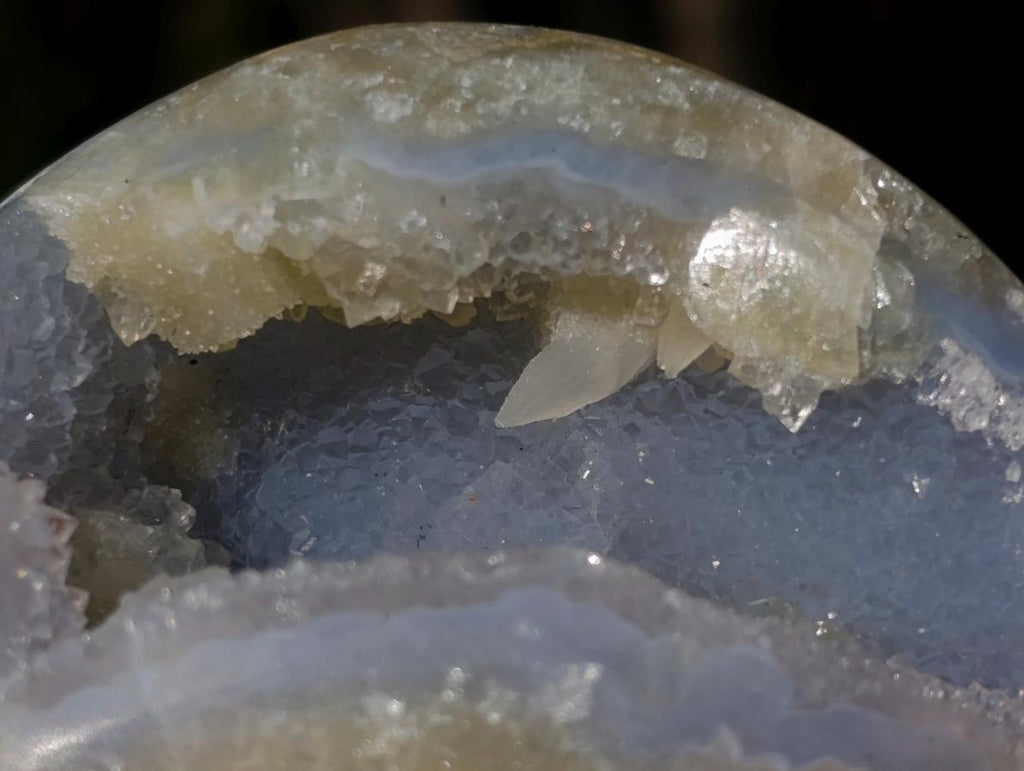 Polished Blue Lace Agate Standing Display Pieces and Free Forms x 6 From Nsanje, Malawi - Toprock Gemstones and Minerals 