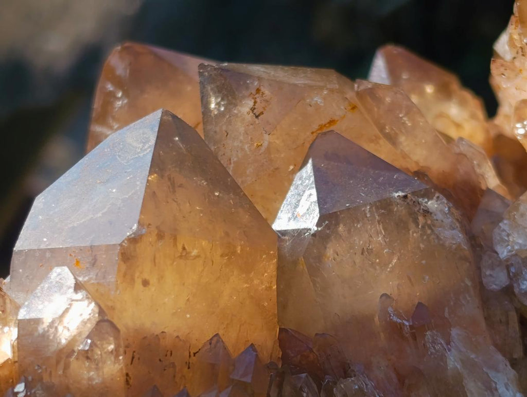 Natural XL Cascading Phantom Smokey Luena Quartz Cluster x 1 From Luena, Congo - Toprock Gemstones and Minerals 