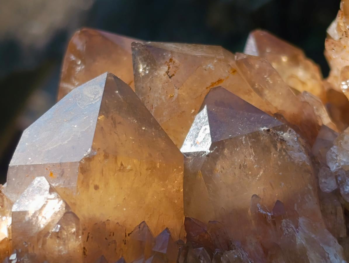 Natural XL Cascading Phantom Smokey Luena Quartz Cluster x 1 From Luena, Congo - Toprock Gemstones and Minerals 