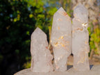 Polished Elestial Girasol Quartz Crystals x 12 From Madagascar - Toprock Gemstones and Minerals 