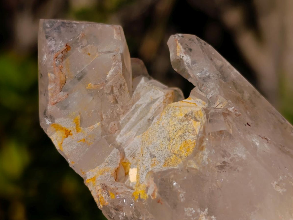 Polished Elestial Girasol Quartz Crystals x 12 From Madagascar - Toprock Gemstones and Minerals 