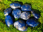 Polished Dumortierite Galets x 24 From Madagascar - Toprock Gemstones and Minerals 