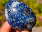 Polished Dumortierite Galets x 24 From Madagascar - Toprock Gemstones and Minerals 