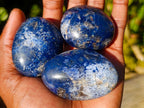 Polished Dumortierite Galets x 24 From Madagascar - Toprock Gemstones and Minerals 