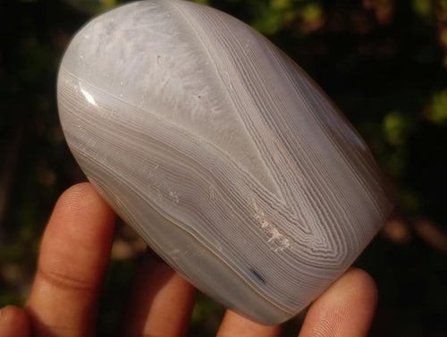Polished Banded Agate Standing Display Pieces x 6 From Madagascar - Toprock Gemstones and Minerals 