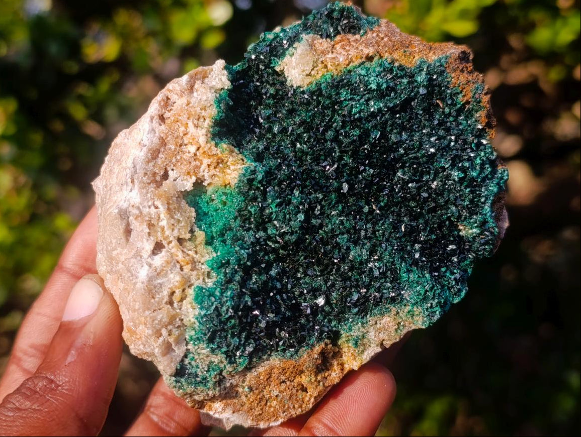 Natural Crystalline Malachite Specimens x 4 From Tenke Fungurume, Congo