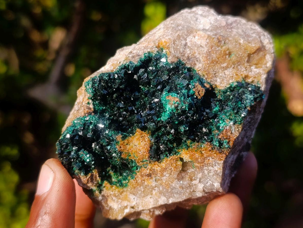 Natural Crystalline Malachite Specimens x 4 From Tenke Fungurume, Congo