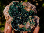 Natural Crystalline Malachite Specimens x 4 From Tenke Fungurume, Congo