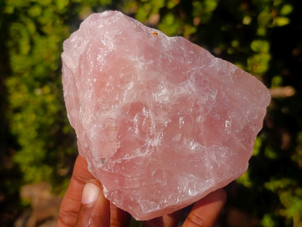Natural Cobbed Rose Quartz Specimens x 7 From Northern Cape, South Africa - Toprock Gemstones and Minerals 
