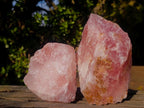 Natural Cobbed Rose Quartz Specimens x 7 From Northern Cape, South Africa - Toprock Gemstones and Minerals 