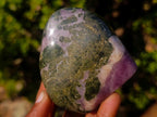 Polished Rare Anhydrite with Chrome Diopside Standing Display Pieces x 6 Tulear, Madagascar - Toprock Gemstones and Minerals 
