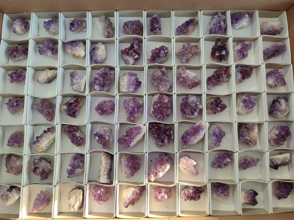 Natural Amethyst Clusters x 70 From Ambatondrazaka, Madagascar - Toprock Gemstones and Minerals 