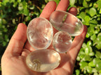 Polished Clear Quartz Galets x 24 From Madagascar - Toprock Gemstones and Minerals 