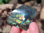 Polished One Side Labradorite Slices x 70 From Madagascar - Toprock Gemstones and Minerals 