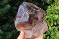 Polished Smokey Window Quartz Display Crystals x 2 From Madagascar - Toprock Gemstones and Minerals 