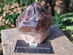 Polished Smokey Window Quartz Display Crystals x 2 From Madagascar - Toprock Gemstones and Minerals 