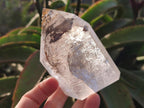 Polished Smokey Window Quartz Display Crystals x 2 From Madagascar - Toprock Gemstones and Minerals 