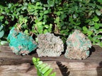 Natural Rare Bladed Barite Specimens with Malachite x 3 From Shangulowé Mine, Congo - Toprock Gemstones and Minerals 