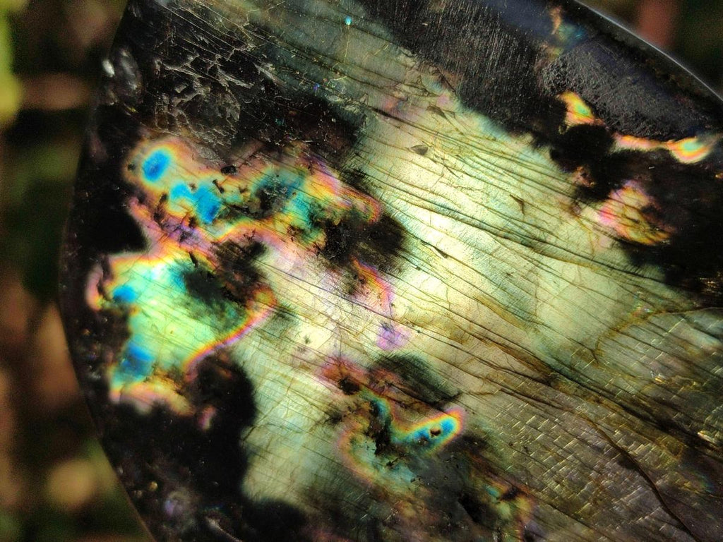 Polished Labradorite Standing Display Pieces x 6 From Madagascar - Toprock Gemstones and Minerals 