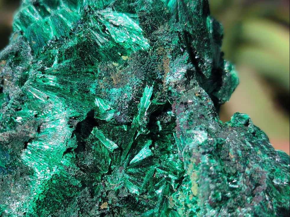Natural Silky Malachite Specimens x 4 From Kasompe, Congo - Toprock Gemstones and Minerals 