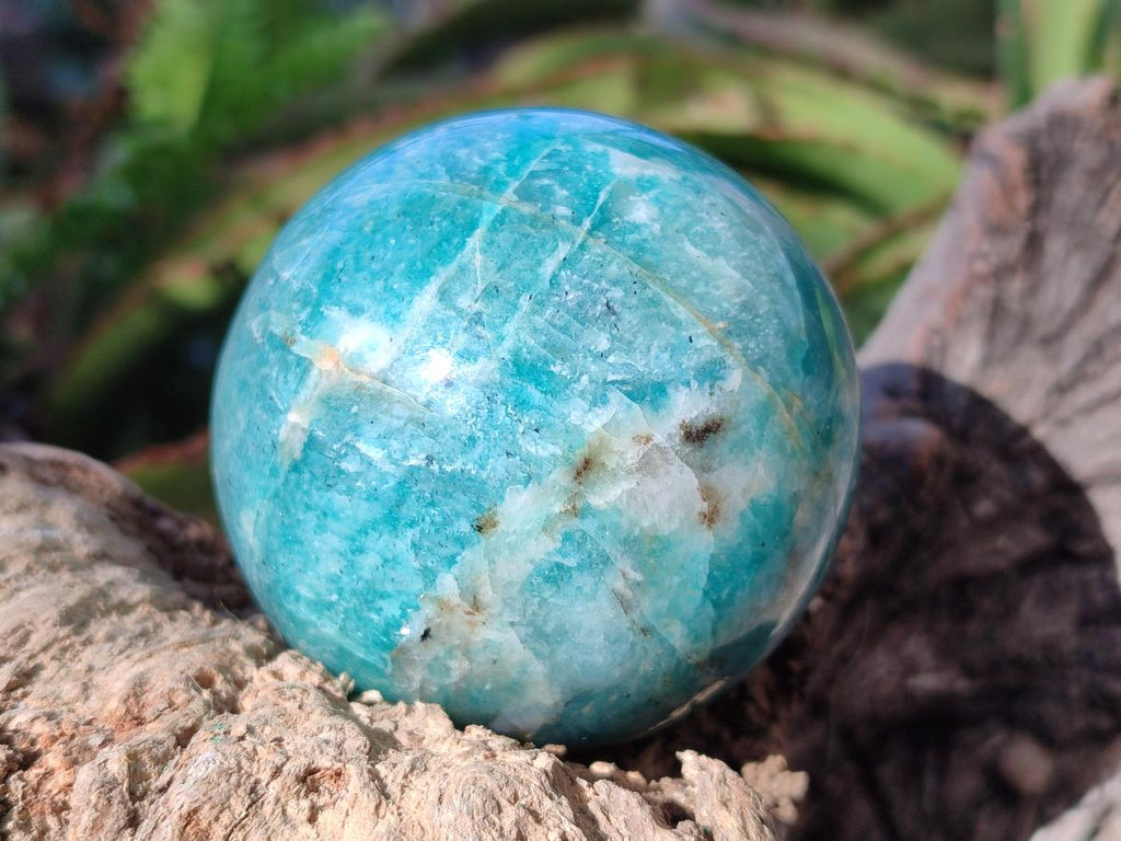 Polished Amazonite Spheres x 6 From Madagascar - Toprock Gemstones and Minerals 