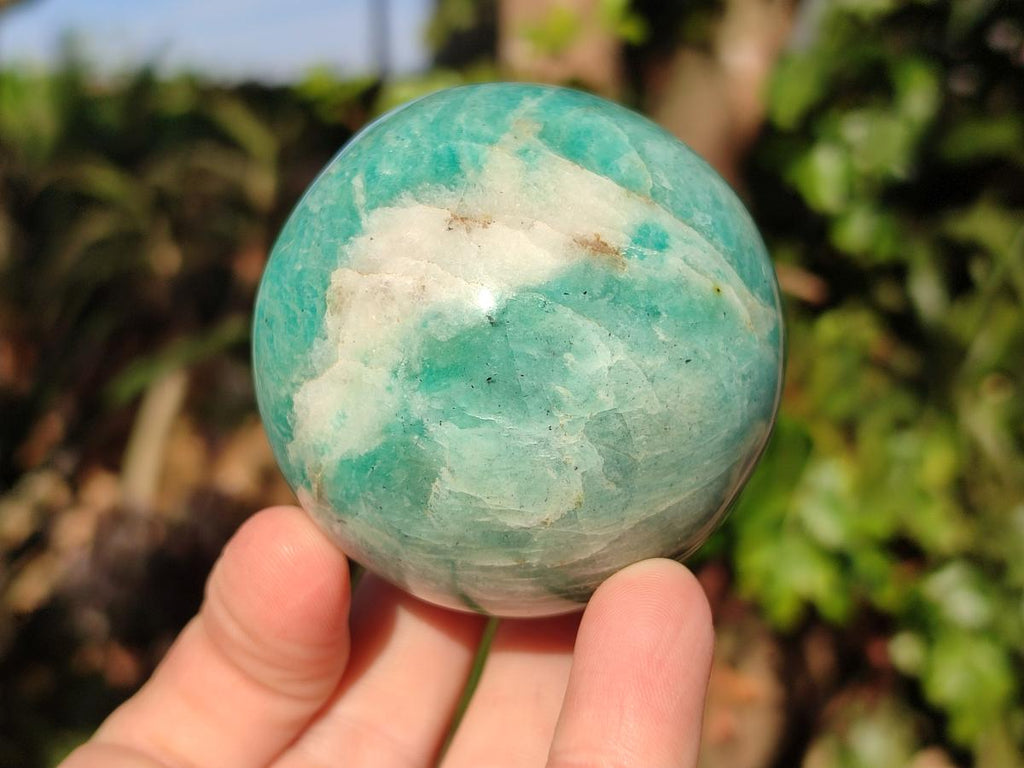 Polished Amazonite Spheres x 6 From Madagascar - Toprock Gemstones and Minerals 