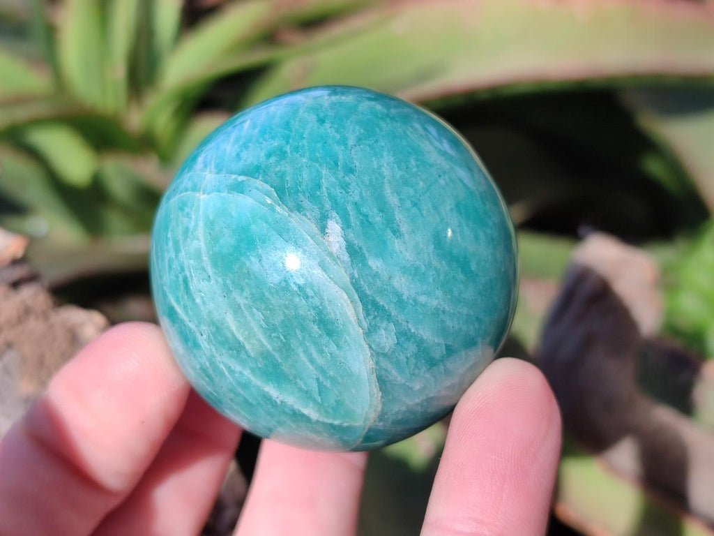 Polished Amazonite Spheres x 6 From Madagascar - Toprock Gemstones and Minerals 