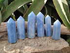 Polished Blue Calcite Display Crystals x 6 From Madagascar - Toprock Gemstones and Minerals 