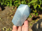 Polished Blue Calcite Display Crystals x 6 From Madagascar - Toprock Gemstones and Minerals 